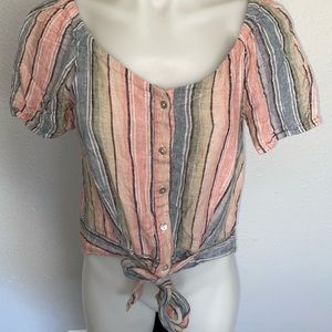Anthropologie Drew Tie Top